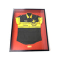 1986 Lotus Crew Shirt Senna Signed Framed