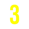 High Vis Yellow Race Numbers