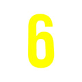 High Vis Yellow Race Numbers