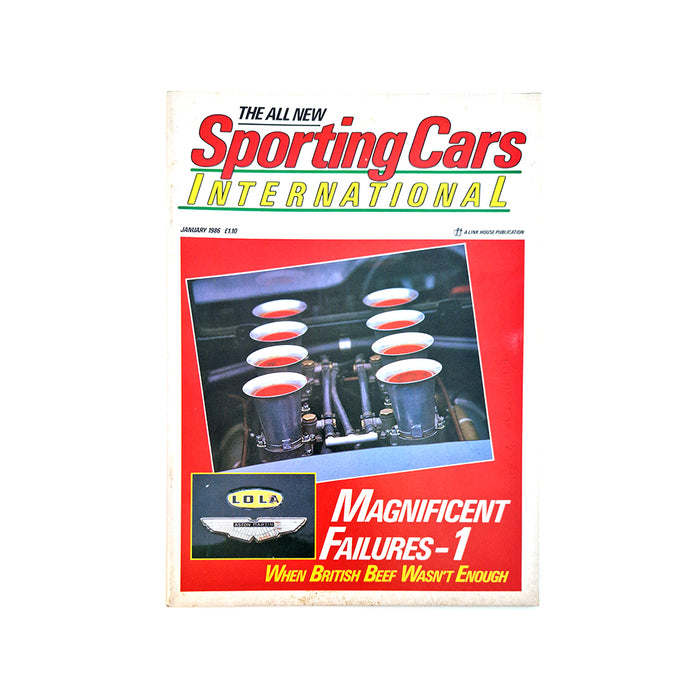 Sporting Cars January 1986 Magazine