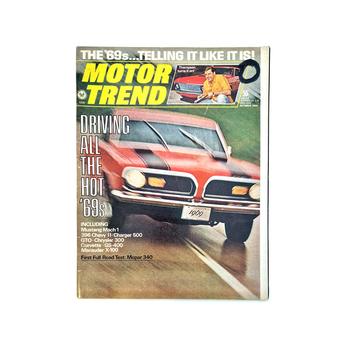 Motor Trend October 1968 Magazine