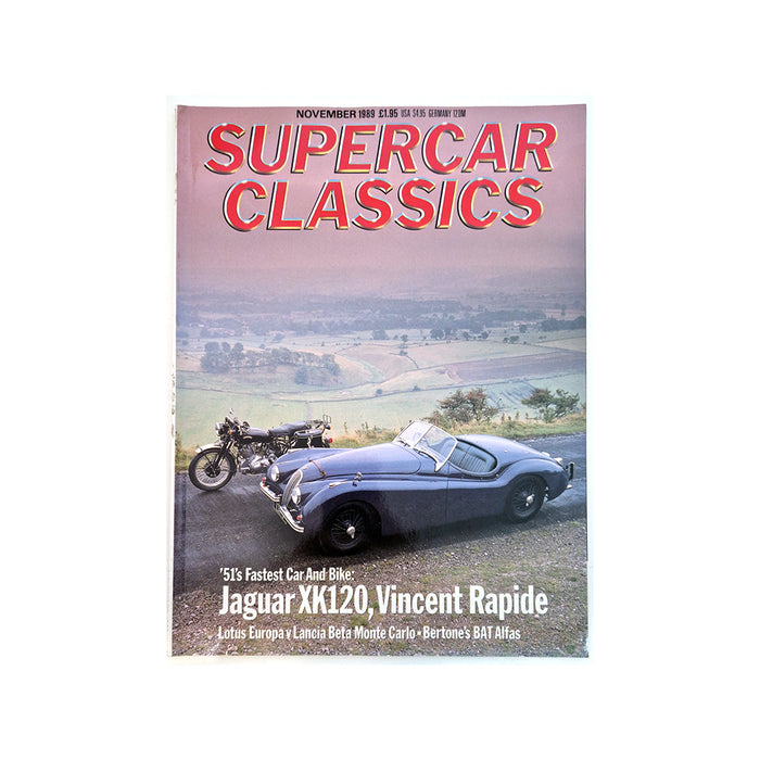 Supercar Classics November 1989 Magazine