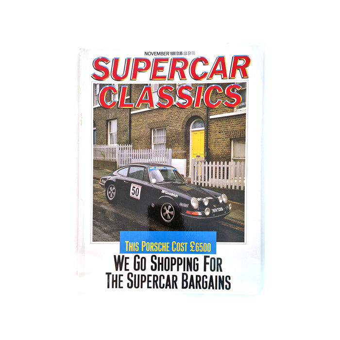 Supercar Classics November 1988 Magazine