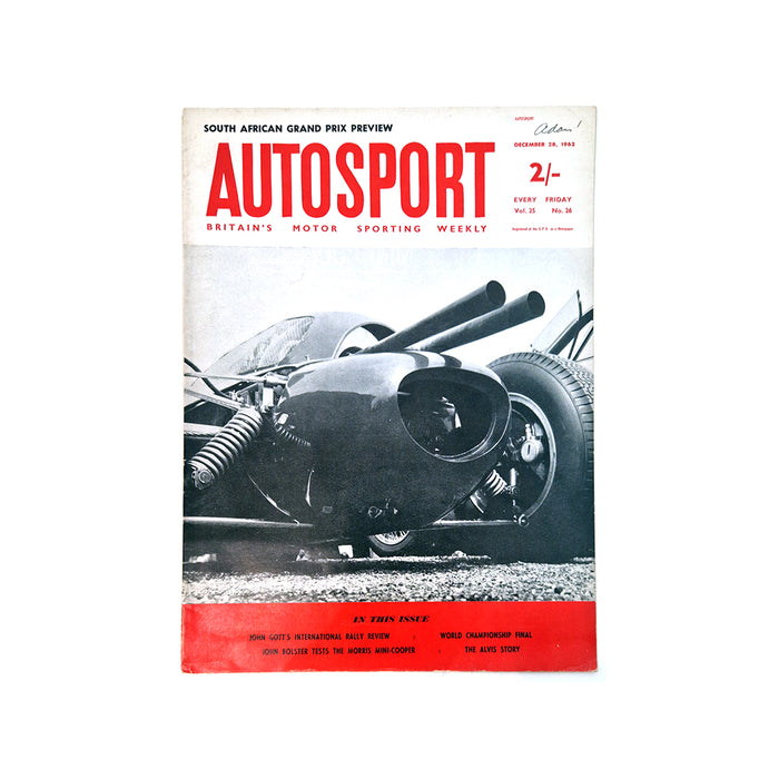 Autosport 28th December 1962 Magazine