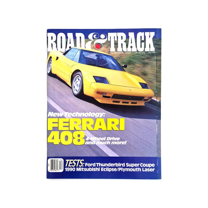 Road & Track December 1988 Magazine