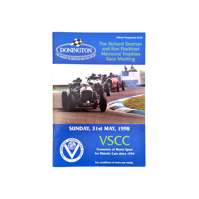 VSCC Race Programme - Donington Park 31 May 1998