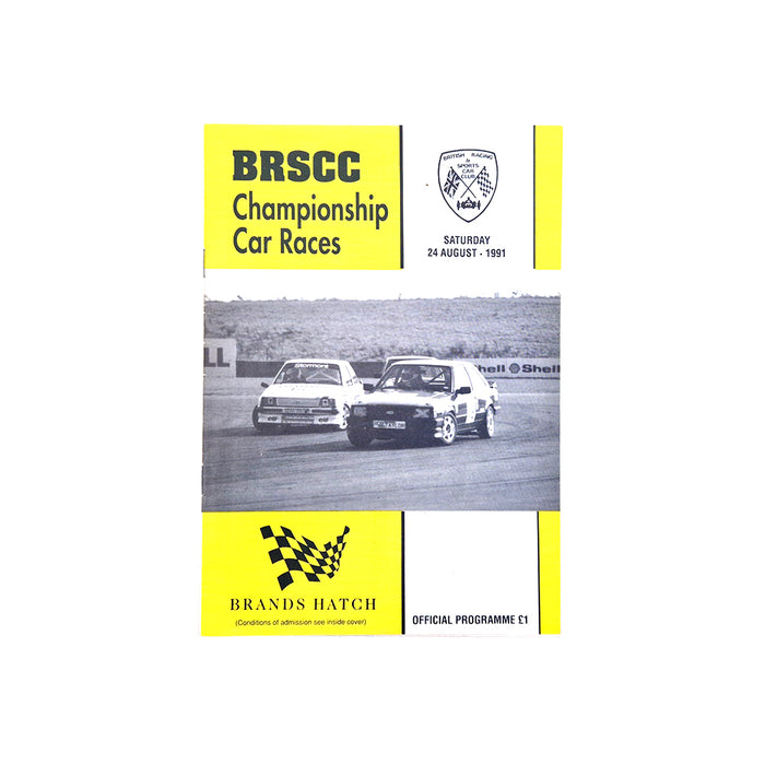 BRSCC Race Programme - Brands Hatch 24 August 1991