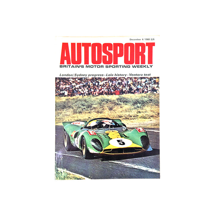 Autosport 6th December 1968 Magazine