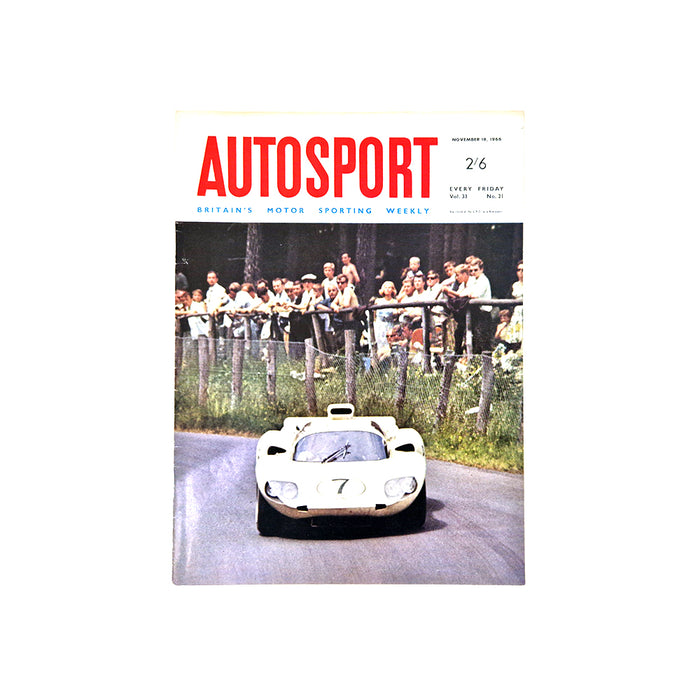 Autosport 18th November 1966 Magazine