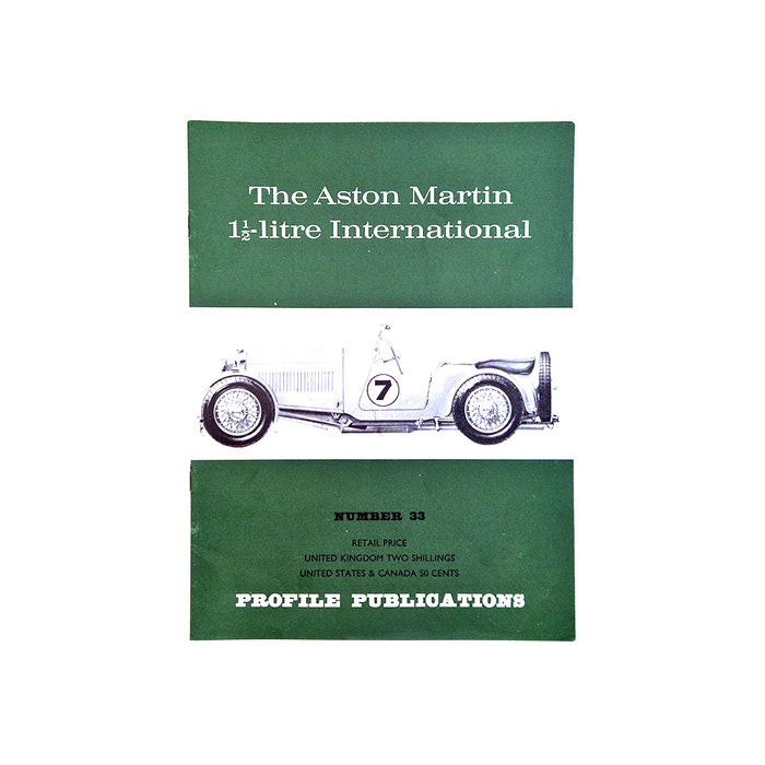 The Aston Martin 1½-litre International Profile Publication