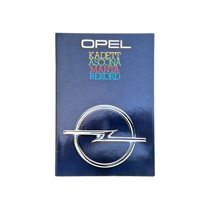 Opel 1878 Sales Brochure