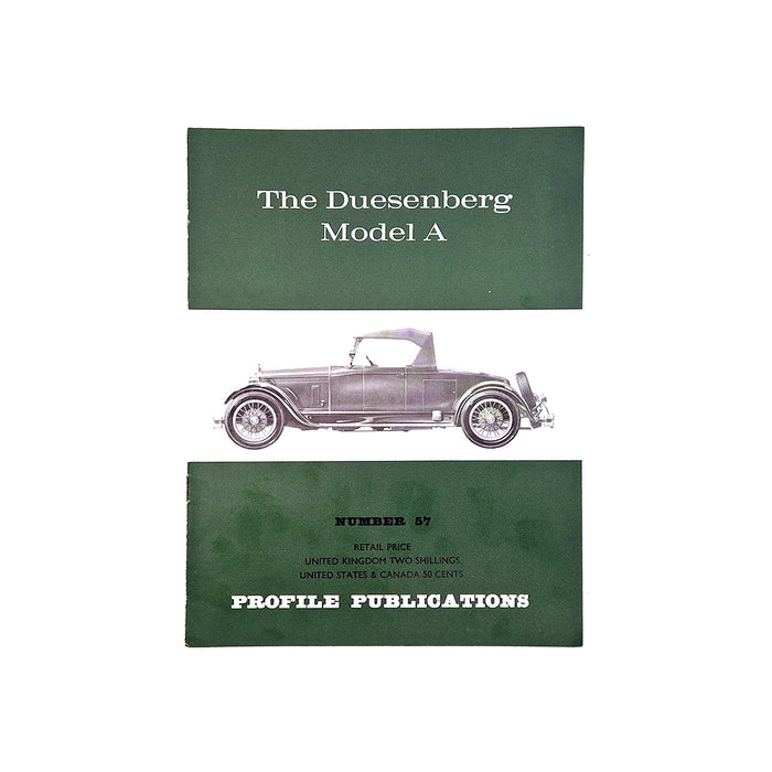 The Duesenberg Model A  Profile Publication