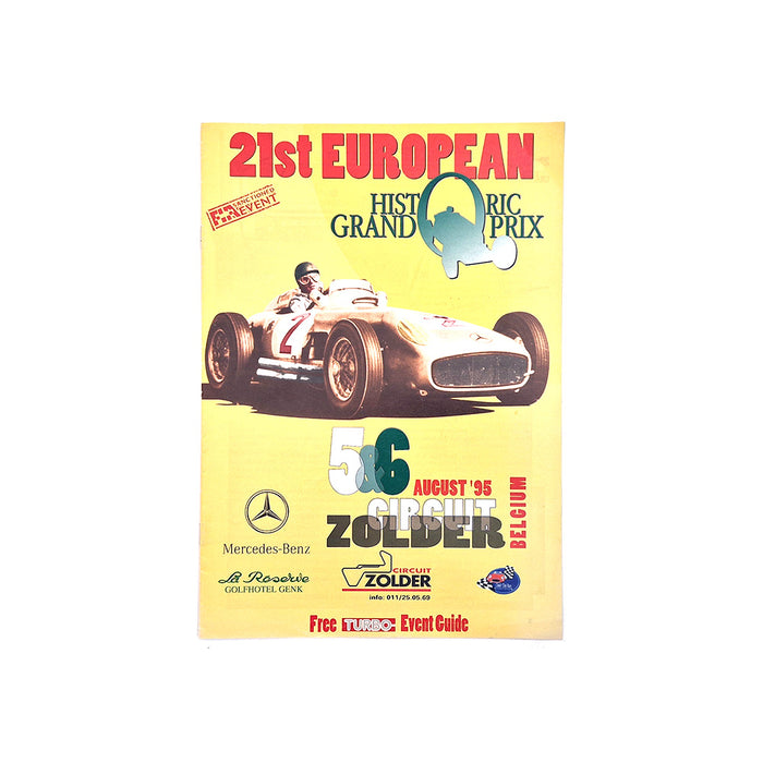 21st European Historic Grand Prix  Race Programme 1995