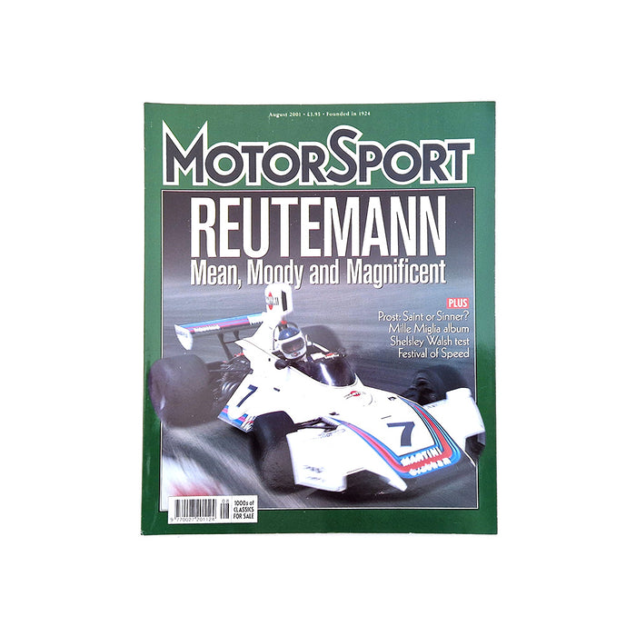 MotorSport August 2001 Magazine