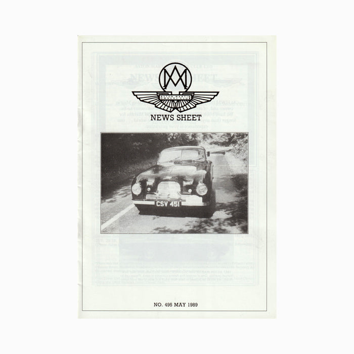 AMOC News Sheet Magazine Feb - Dec 1989