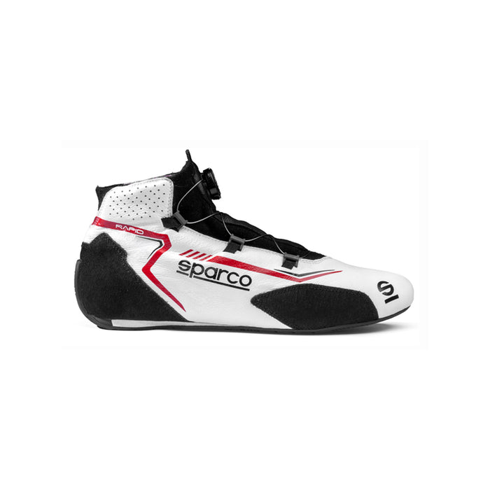 Sparco Rapid Rotor Race Shoe White Red