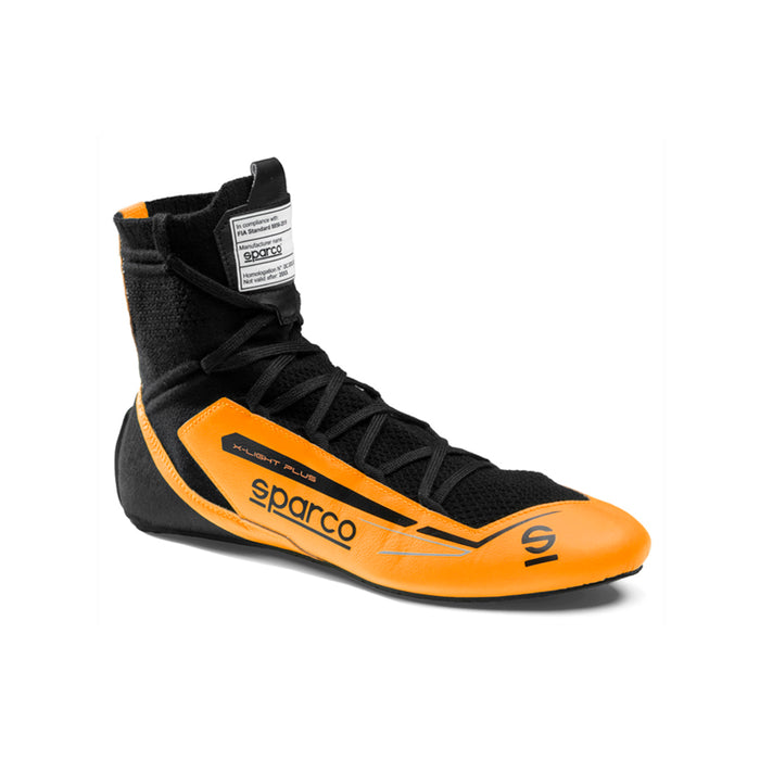 Sparco X-Light Plus Race Shoe Fluo Orange Black
