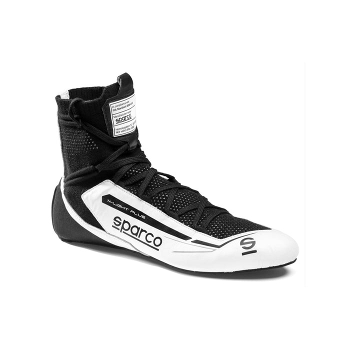 Sparco X-Light Plus Race Shoe White Black