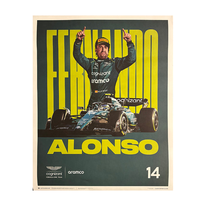 Fernando Alonso Aston Martin 2023 Poster REDUCED