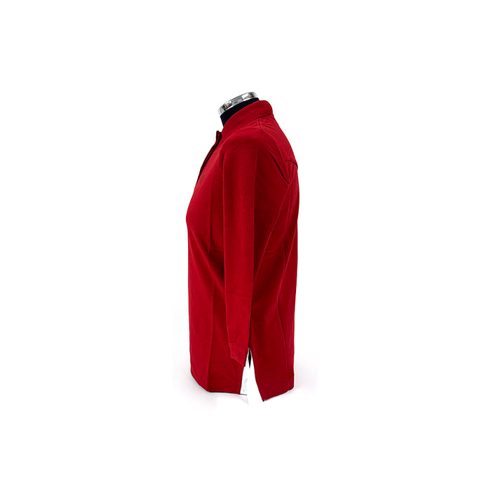 Ferrari Ladies Cotton Stretch Polo Red