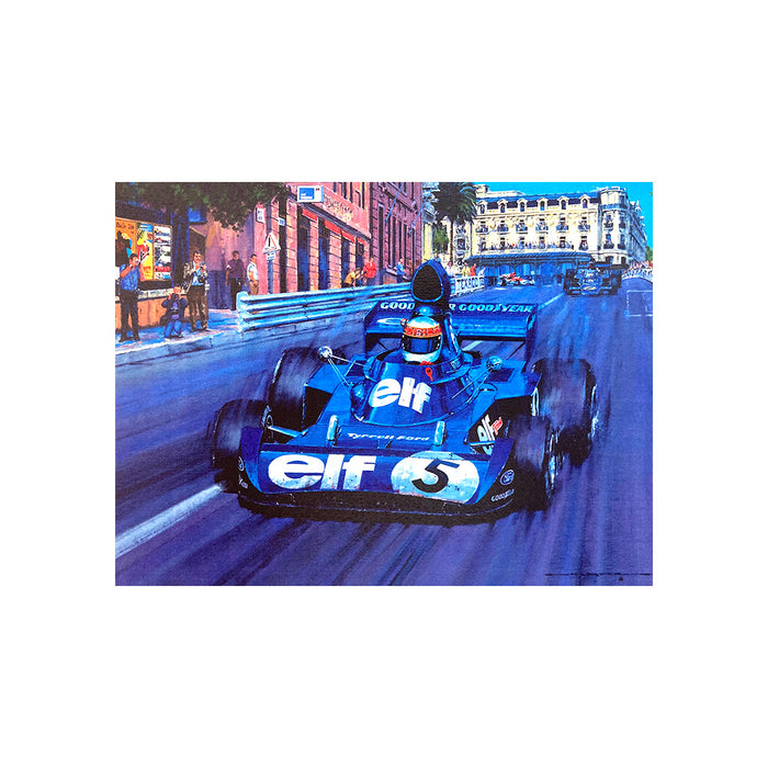 Jackie Stewart Monaco 1973 by Nicholas Watts - Greetings Card NWC204