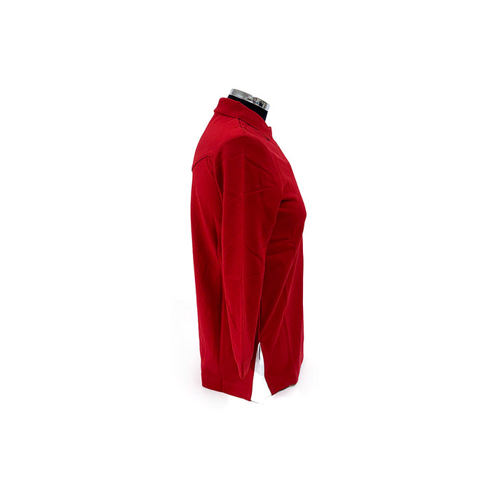 Ferrari Ladies Cotton Stretch Polo Red