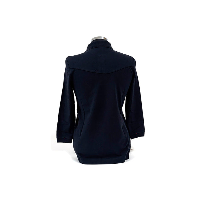 Ferrari Ladies Cotton Stretch Polo Navy