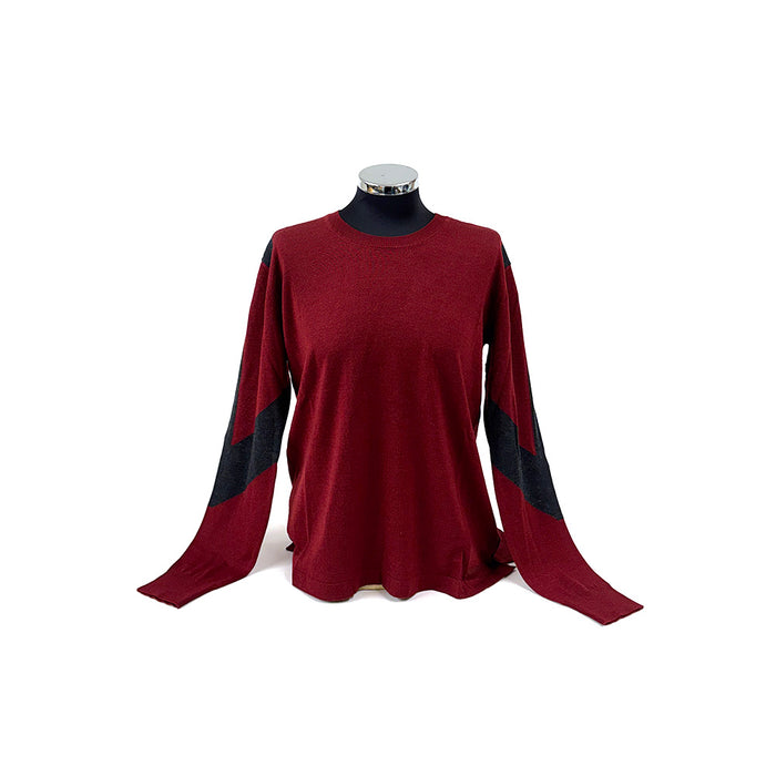 Ferrari Ladies Color Cut Crew Neck Jumper Red