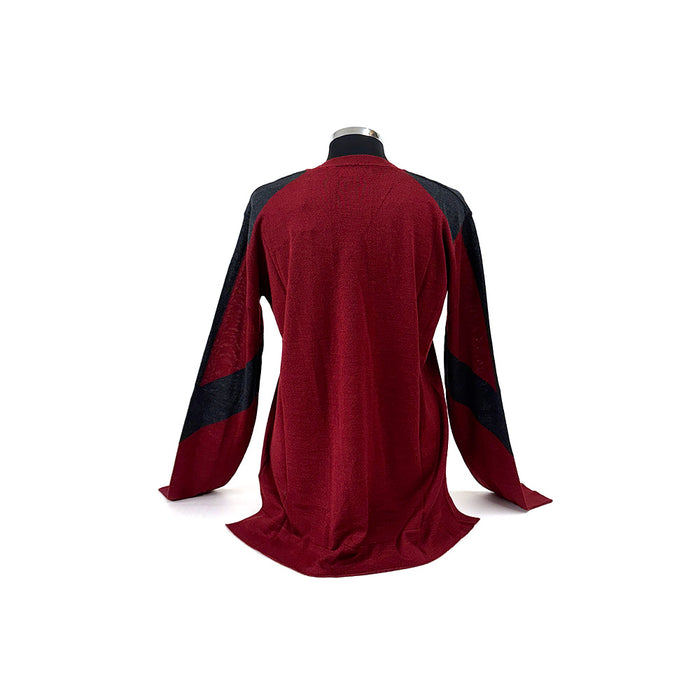 Ferrari Ladies Color Cut Crew Neck Jumper Red