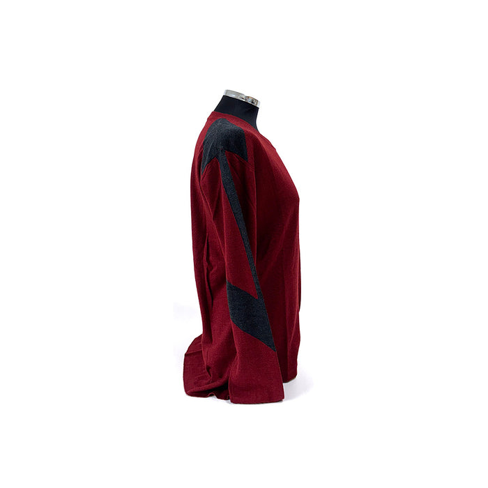 Ferrari Ladies Color Cut Crew Neck Jumper Red