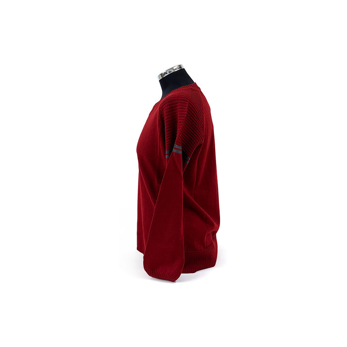 Ferrari Ladies Woolen Crew Neck Jumper Red
