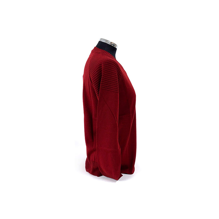 Ferrari Ladies Woolen Crew Neck Jumper Red