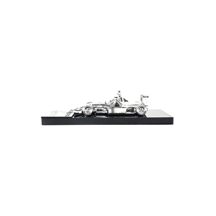 1/43 Chromed sculpture signed by Nigel Mansell