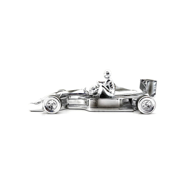 1/18 Chromed sculpture signed by Nigel Mansell