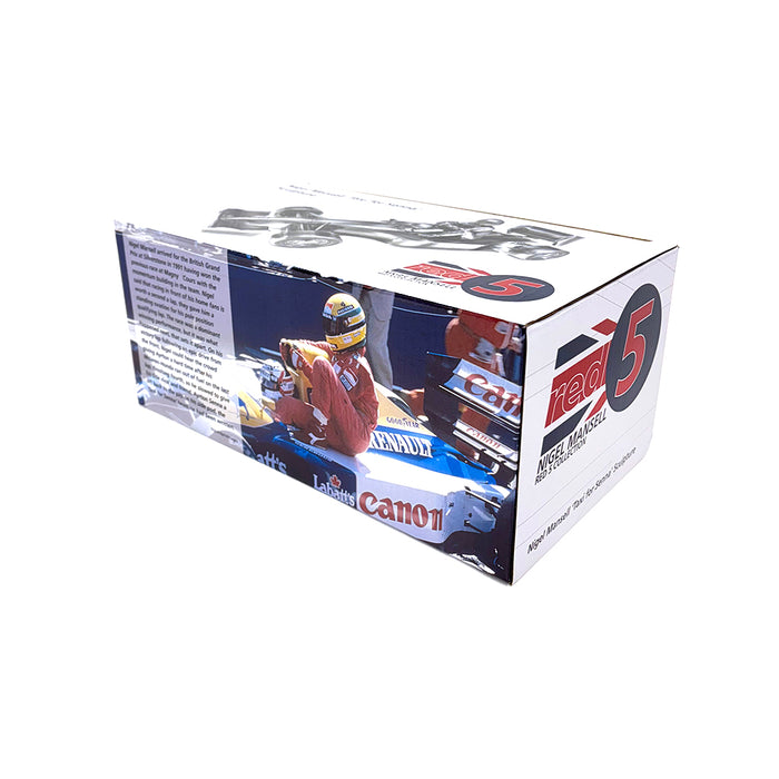 1/18 Chromed sculpture signed by Nigel Mansell