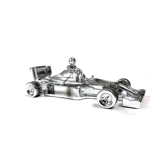1/18 Chromed sculpture signed by Nigel Mansell