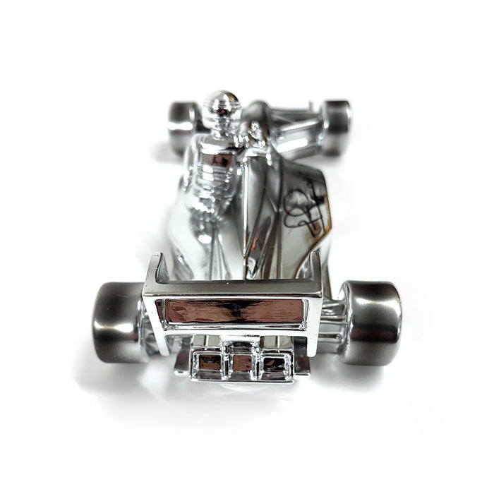1/18 Chromed sculpture signed by Nigel Mansell