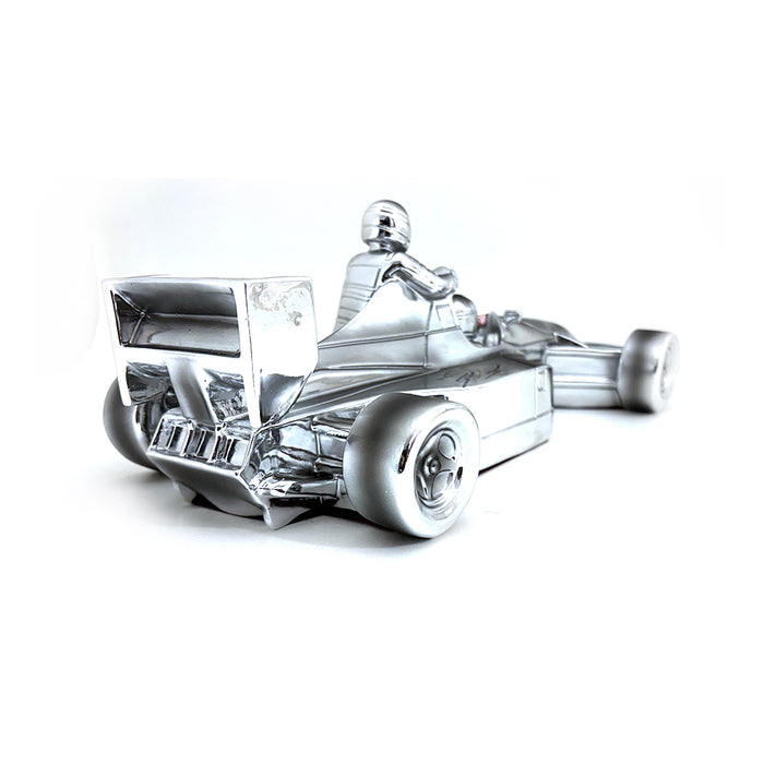 1/12 Chromed sculpture signed by Nigel Mansell