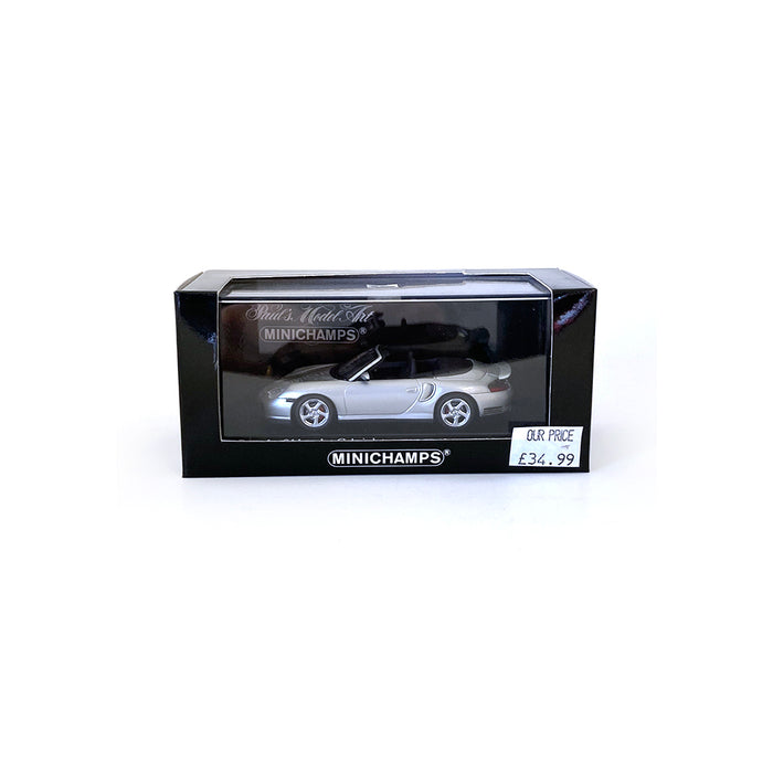 Minichamps 1/43 2003 Porsche 911 Turbo Cabriolet Silver 400062730