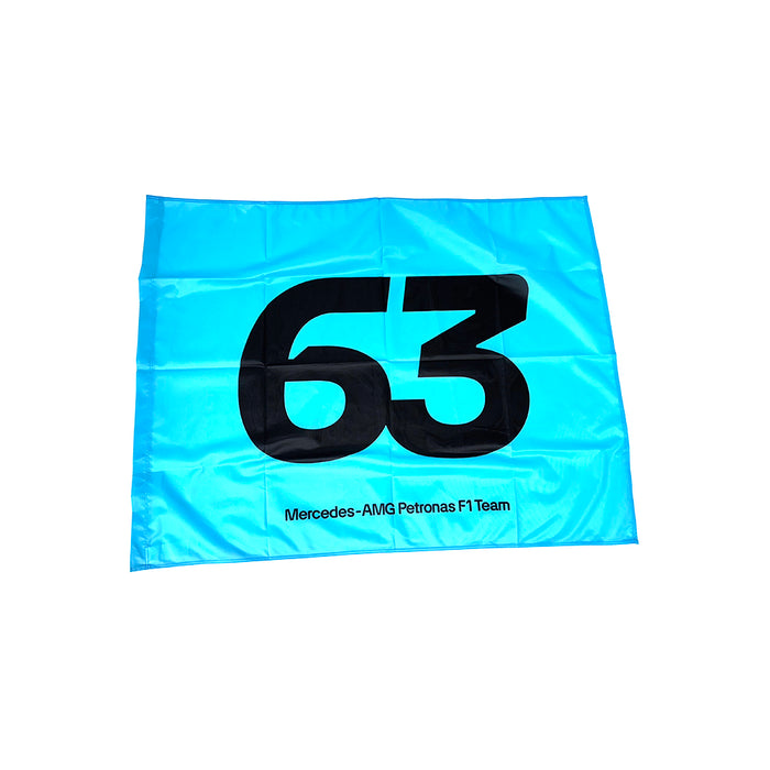 Mercedes F1  Russell #63 Flag