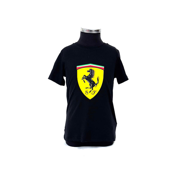 Ferrari Kids Scudetto T-Shirt Black