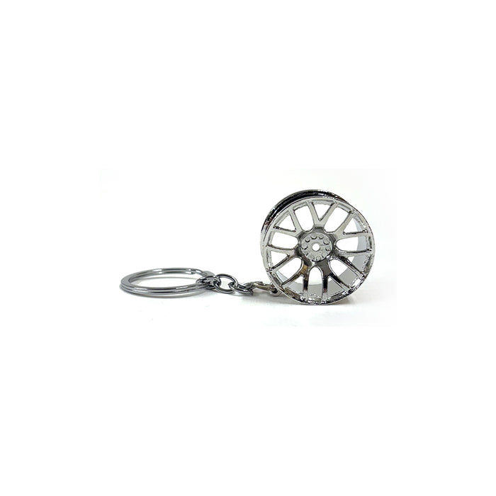 Chrome Alloy Wheel Keyring