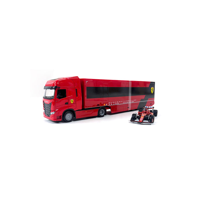 Burago 1/43 2024 Ferrari Iveco Race Transporter