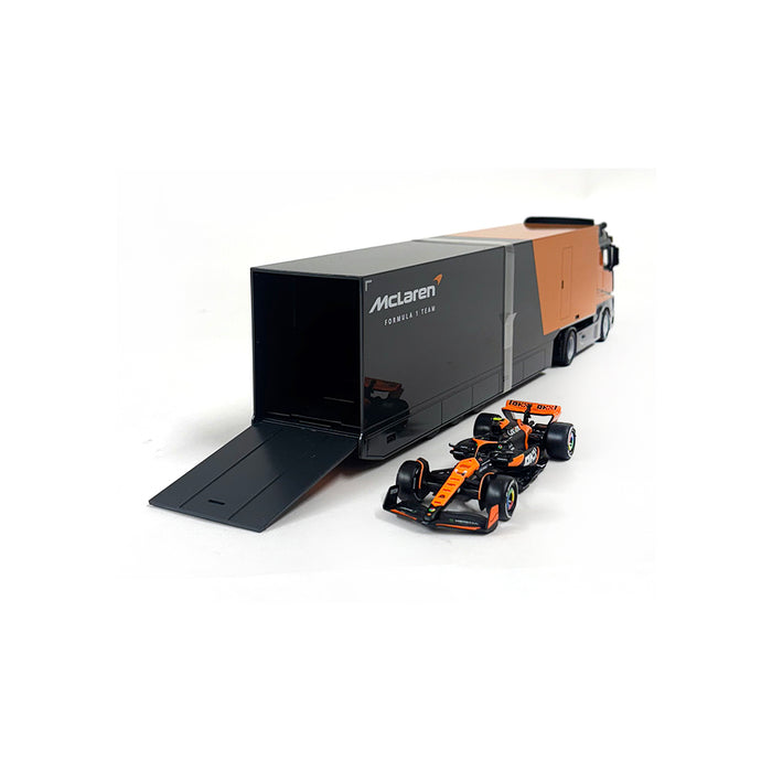 Burago 1/43 2024 McLaren Race Mercedes Transporter
