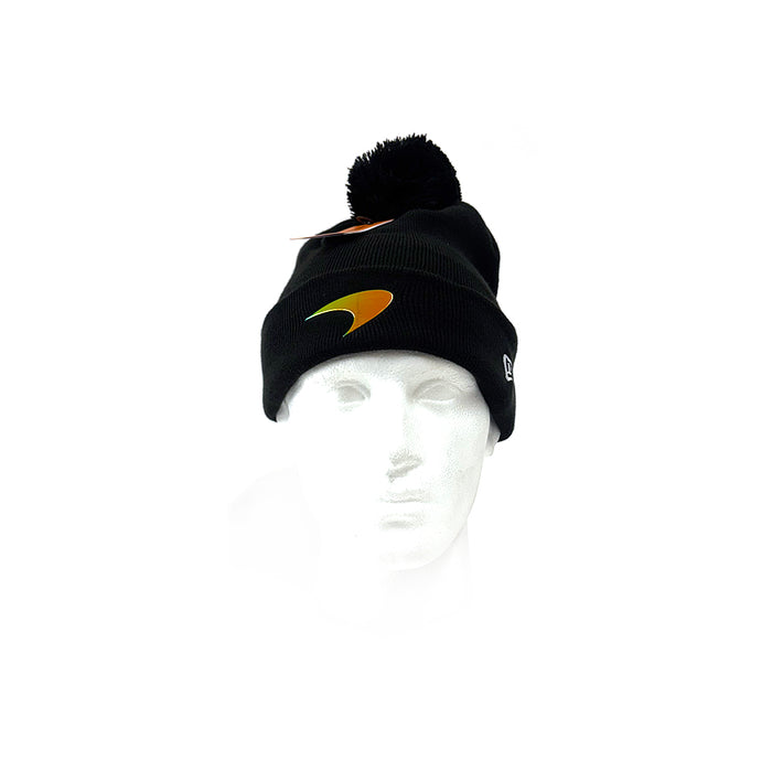 McLaren Iridescent Cuff Knit Black Beanie