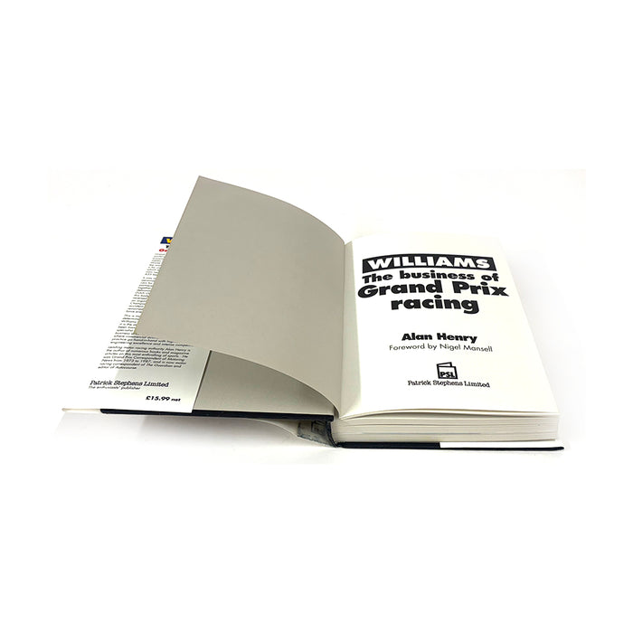 Williams The Business Of Grand Prix Racing by Alan Henry Book