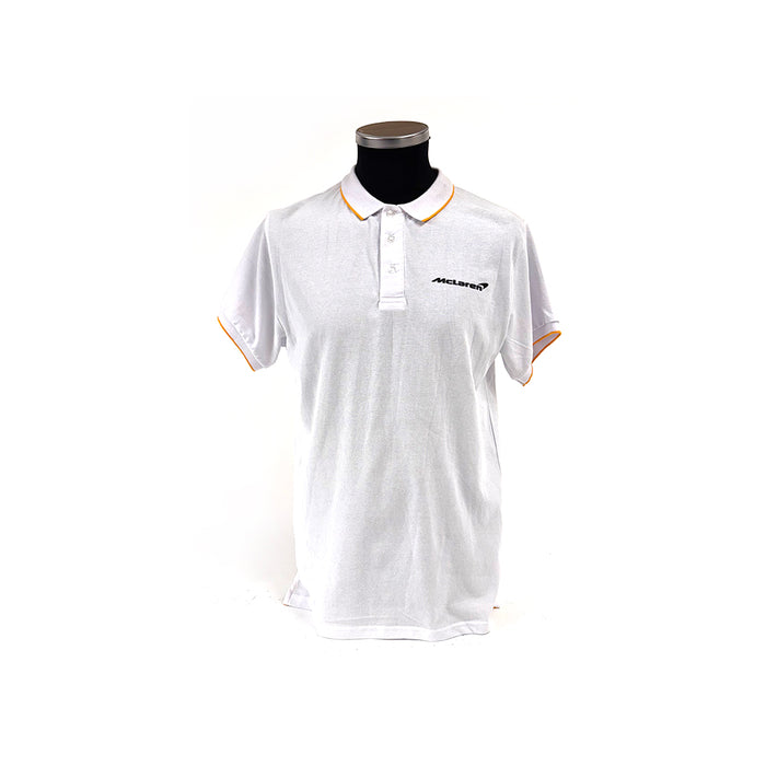 McLaren Team Kit Polo Shirt White Cotton