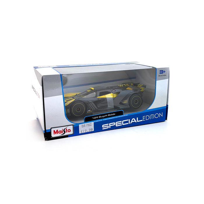 Maisto 1/24 Bugatti Bolide Grey Yellow