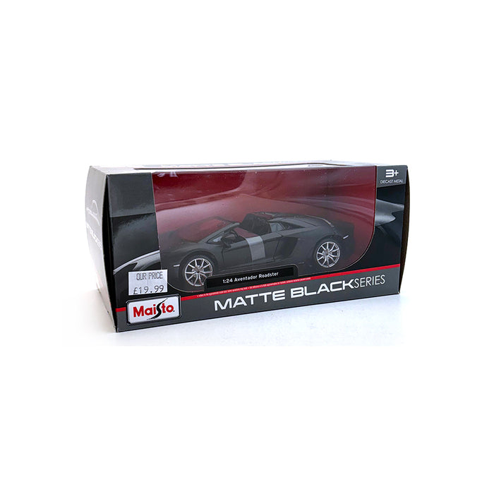 Maisto 1/24 Lamborghini Aventador Roadster Matte Black