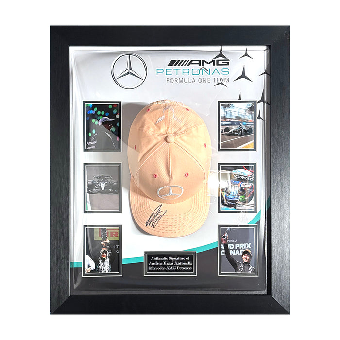 Kimi Antonelli Signed Cap Framed
